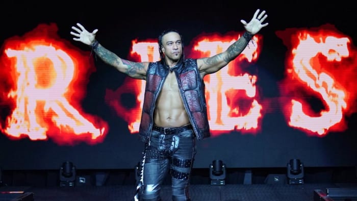 WWE's Damian Priest (Luis Martinez) makes his entrance on NXT